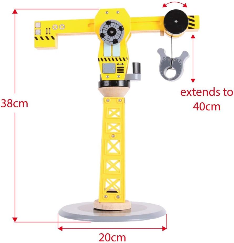 Bigjigs Rail Kit Costruzioni Con Grande Gru