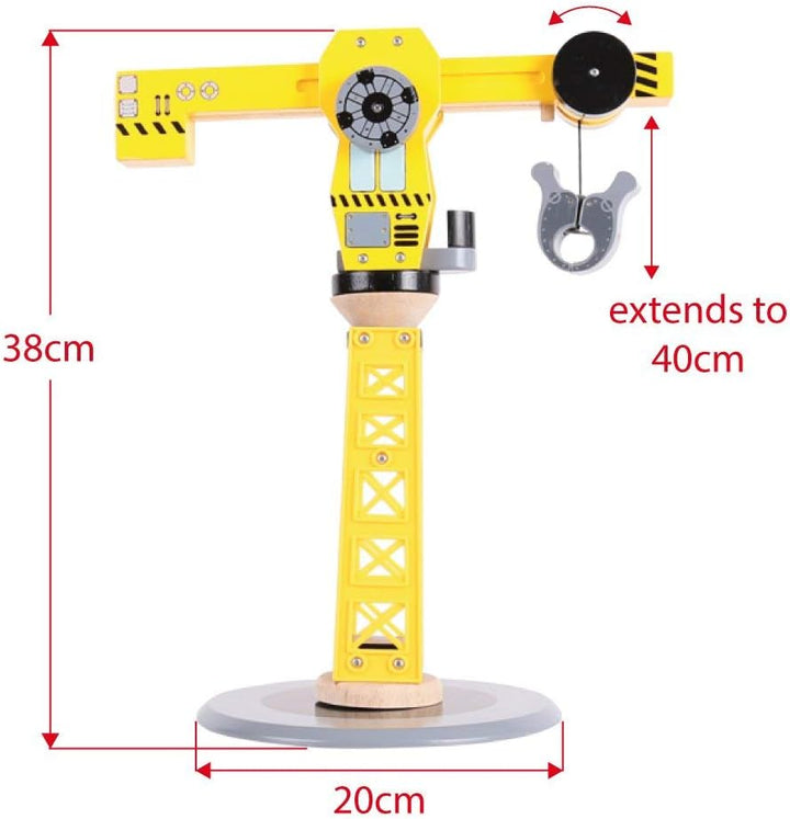 Bigjigs Rail Kit Costruzioni Con Grande Gru