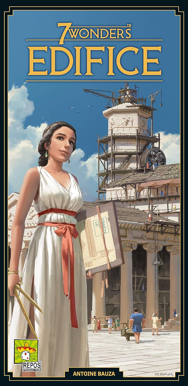 Asmodee | Repos Production | 7 Wonders – Edifice | Erweiterung | Kennerspiel | Strategiespiel | 3-7