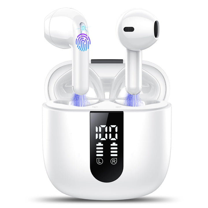 Bluetooth Kopfhörer, In Ear Kopfhörer Kabellos Bluetooth 5.4 Kabellose Kopfhörer mit 4 Mic, 2026 Kab