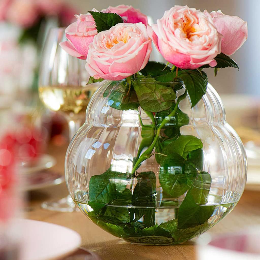 Villeroy & Boch – Rose Garden Home Vase, 17 cm, Kristallglas, Füllmenge 2597 ml Vase, klar 17 cm, Va
