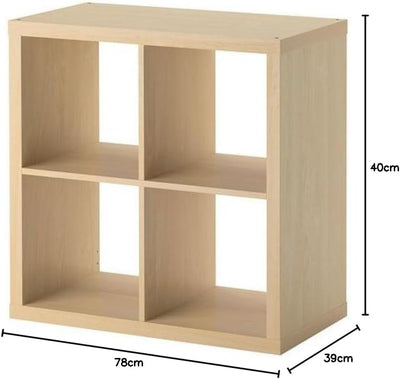 Kallax IKEA-Kalax, Tiefe: 39 cm, Höhe: 77 cm, 77-77 Birch Effect, Birch Effect