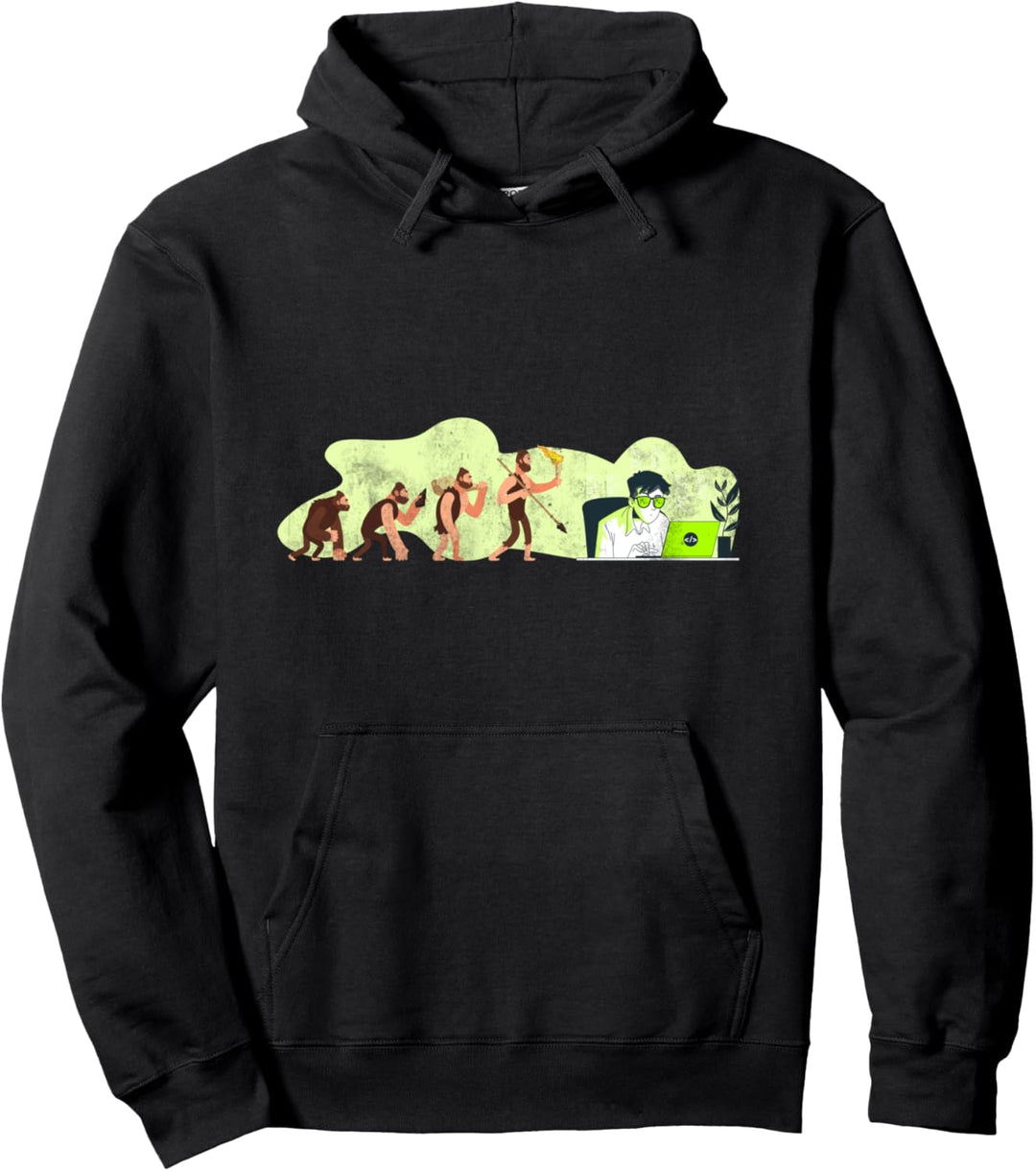 Software Entwickler Geschenk Nerd Evolution Programmierer Pullover Hoodie