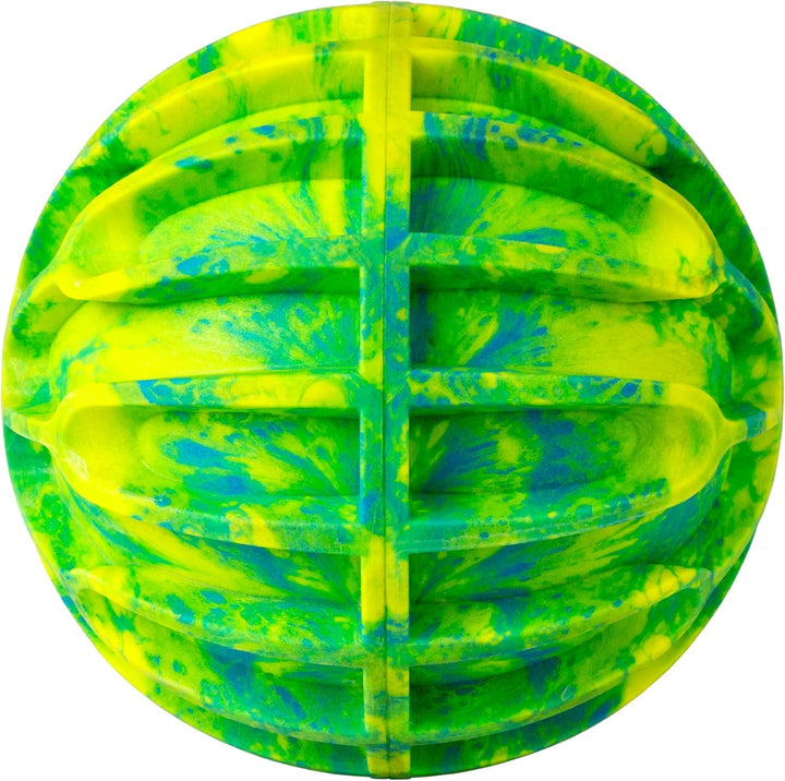 Kong Sport FlexBall – strapazierfähiges, federndes Apportierspielzeug mit Quietscher und griffigen R