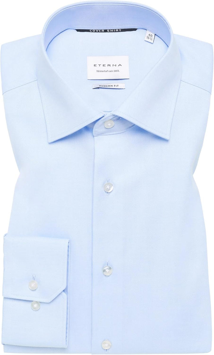 ETERNA Herren Cover Shirt MODERN FIT 41 Hellblau, 41 Hellblau