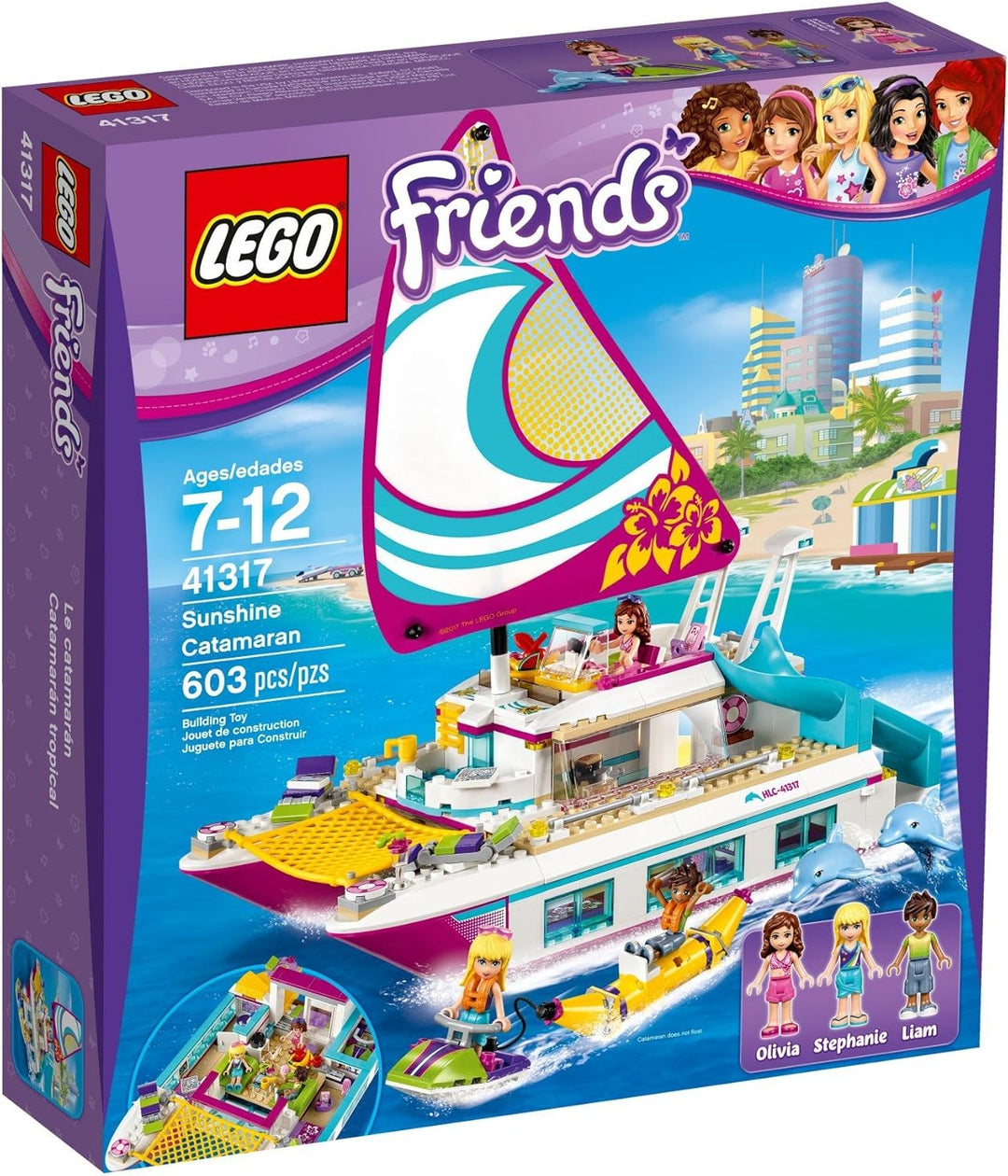 LEGO Friends 41317 - "Sonnenschein-Katamaran Konstruktionsspiel, bunt
