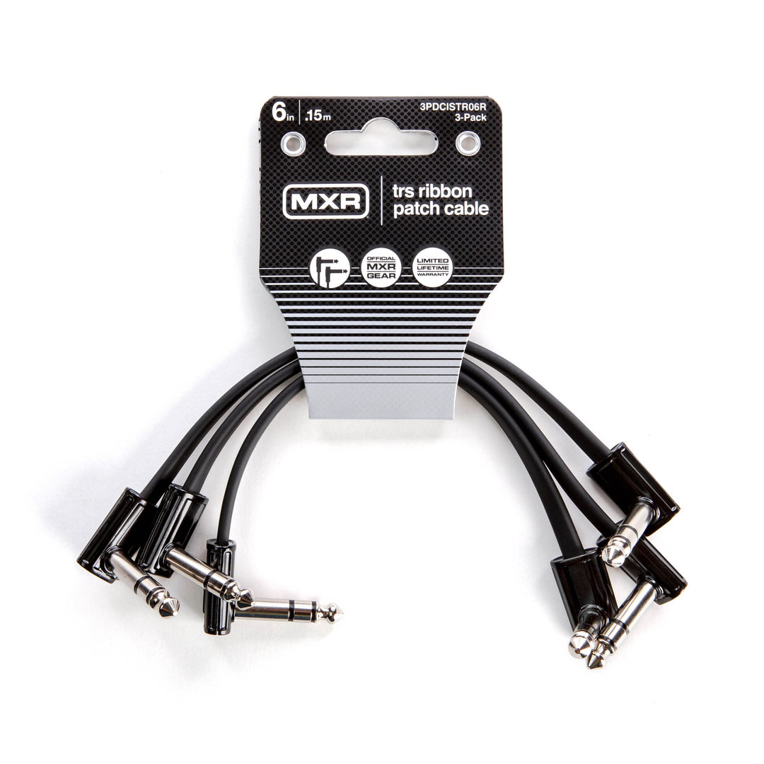 JIM DUNLOP MXR 3PDCISTR06R 3pcs 3pcs 3pcs TRS Patch Cable 6" (1/4") angled
