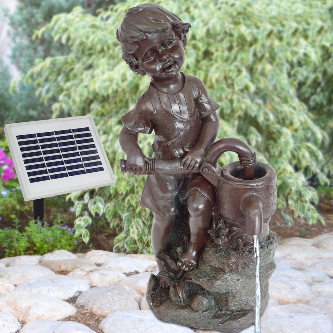 Garten BRUNNEN SOLAR TEICHPUMPE SOLAR SPRINGBRUNNEN GARTENBRUNNEN SOLAR WASSERSPIEL, Set SOLAR PUMPE
