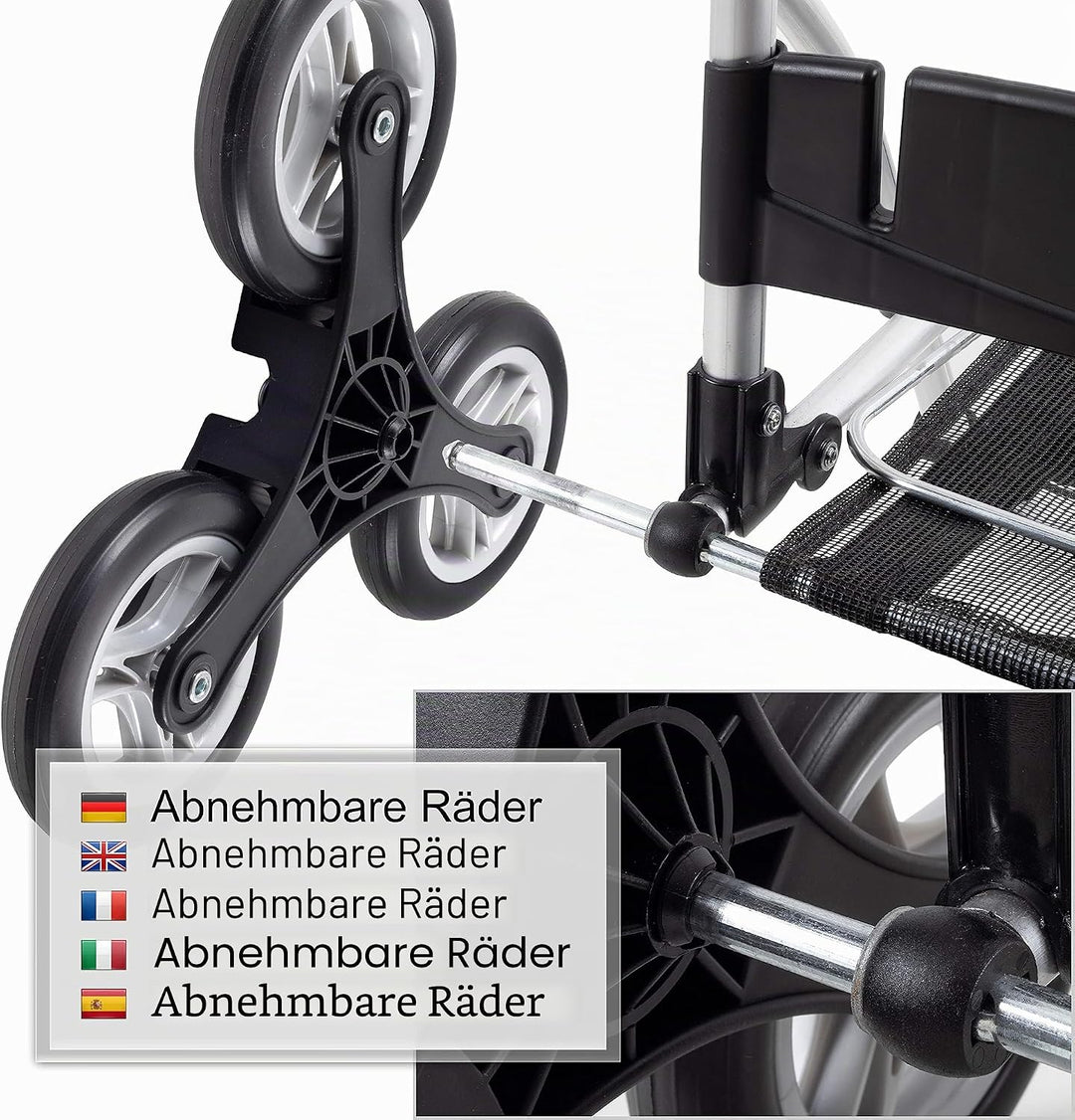 ANDERSEN Einkaufstrolley - Treppensteiger Royal Shopper Ole schwarz 47 L Handwagen,modisch,Shopping,