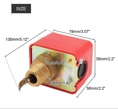 SPDT R3 / 4 Gewinde Paddel Typ Durchflusskontrolle Durchflusssensor Schalter Automatische Steuerung