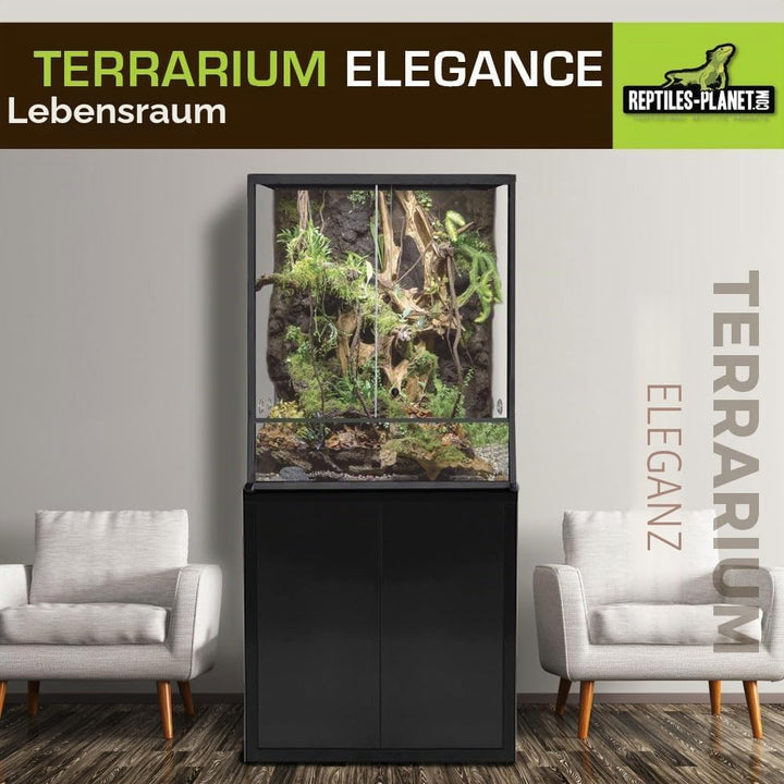 Reptiles Planet Aluminium Elegance Terrarium für Reptilien/# 304 45 x 30 x 30 schwarz Schwarz 45 x 3