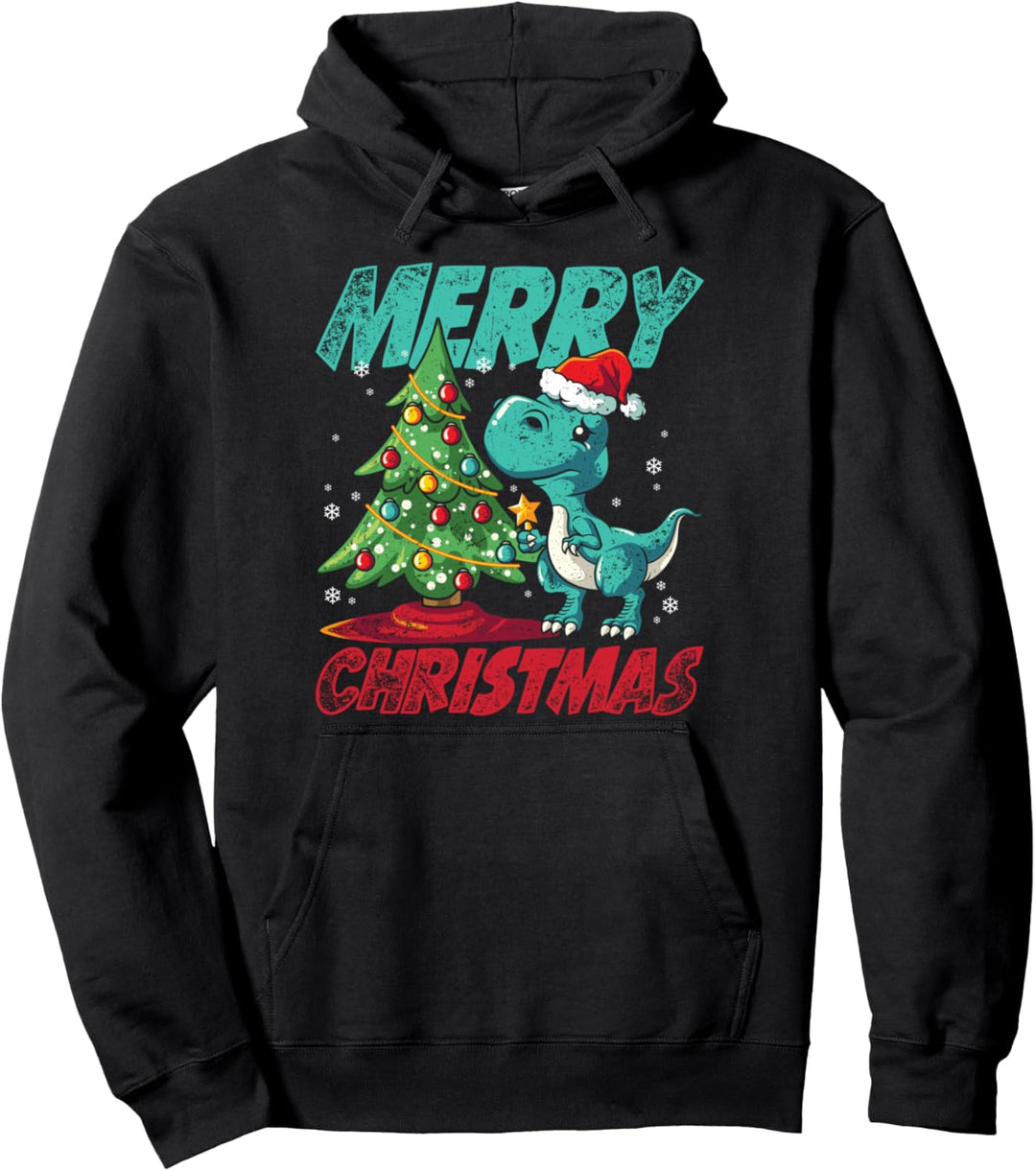 Weihnachten Dinosaurier Familien Pajama Geschenk T Rex Pullover Hoodie