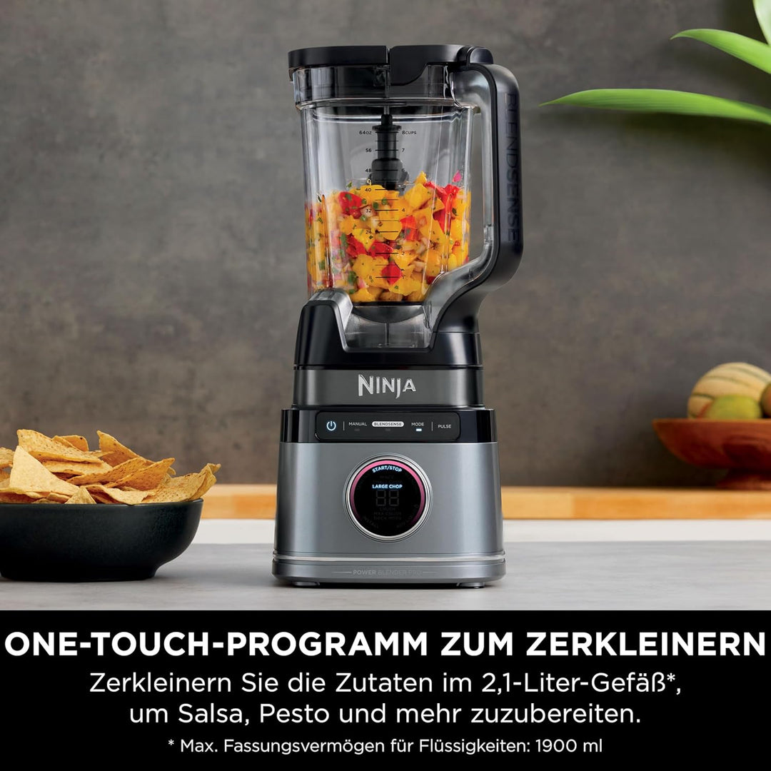 Ninja Detect Power Mixer Pro / Blender / Smoothie Maker, 1200 W, 2 L Krug (1,9 L max. Fassungsvermög