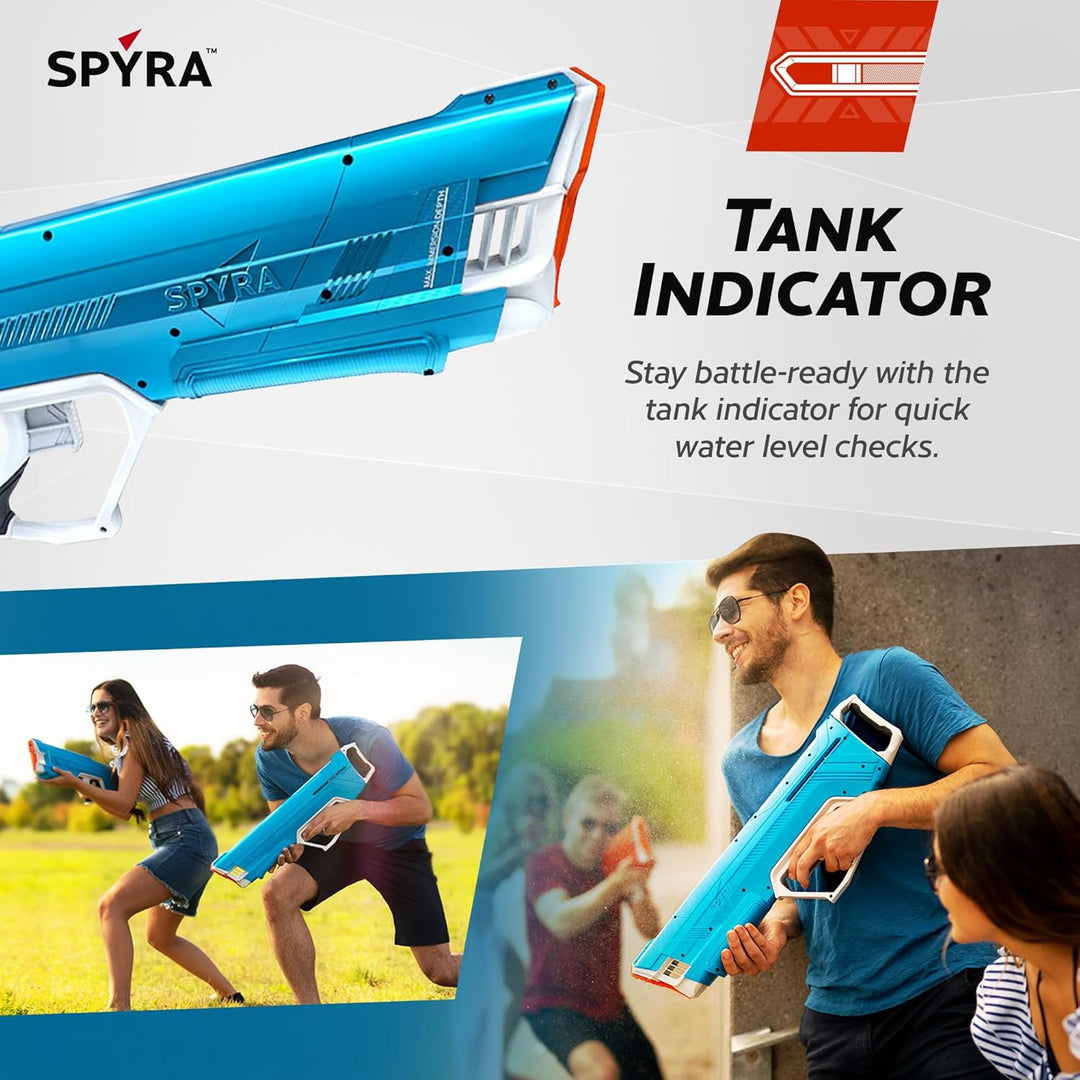 SPYRA – SpyraLX WaterBlaster Blue (Non-Electronic) – Super Powerful, Rapid-Fire, Instant Action Prem