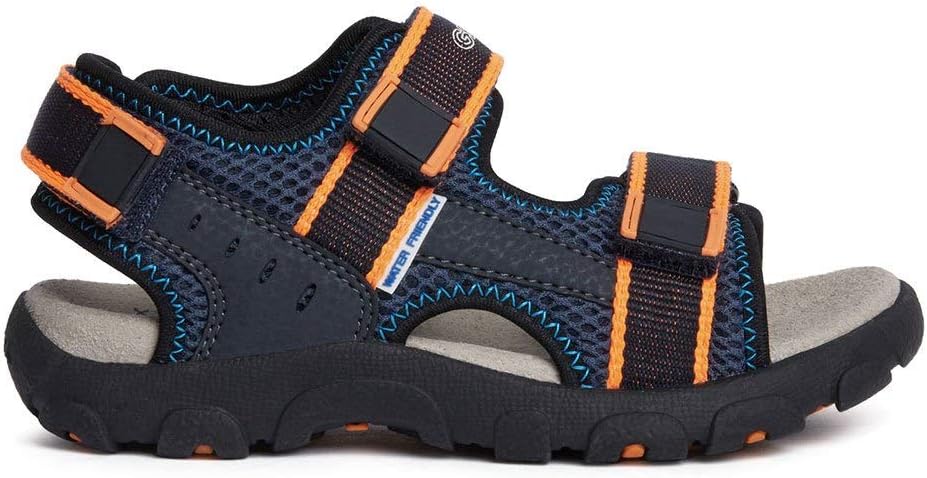 Geox Jungen Jr Sandal Strada A Open Toe Multifunktions-Sandalen mit perforierter Sohle für maximale