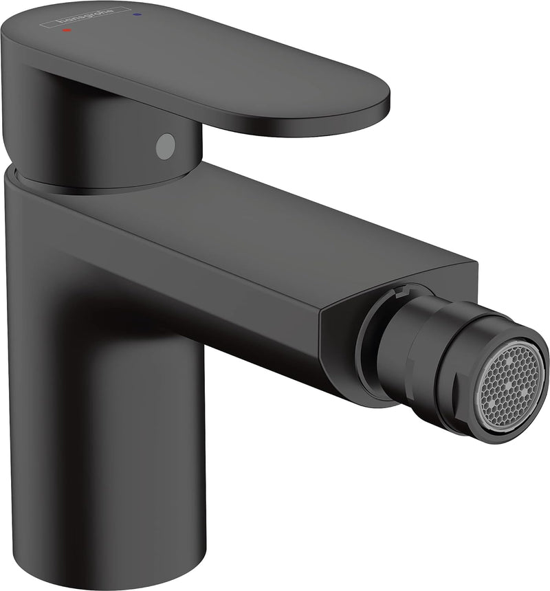 hansgrohe Einhebel-Bidetmischer Vernis Blend, Bidetarmatur mit Zugstange, wassersparend, Mattschwarz