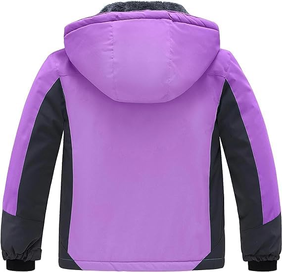 Wantdo Mädchen Berg Ski Jacke Warmer Winter Fleece Mäntel Wasserdichter Atmungsaktive RegenMäntel Ou