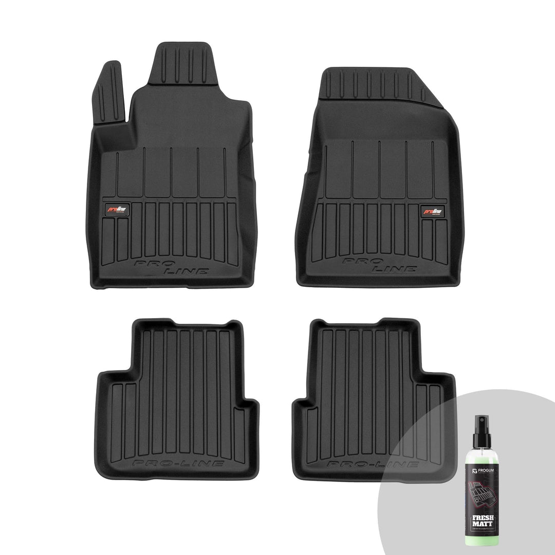 FROGUM ProLine 3D Gummimatten Exklusiven Auto Fussmatten Autofussmatten für FIAT Bravo II 2007-2014,