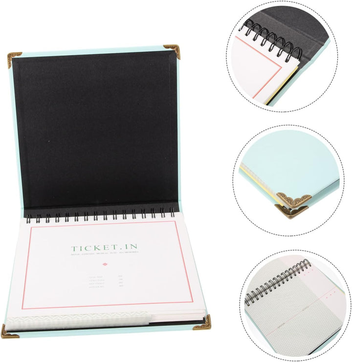 Yardwe Notizalbum für Geldscheine, Rechnungen, Sammelbuch, Papieralbum, Sammelbuch, Filmticket, Albu