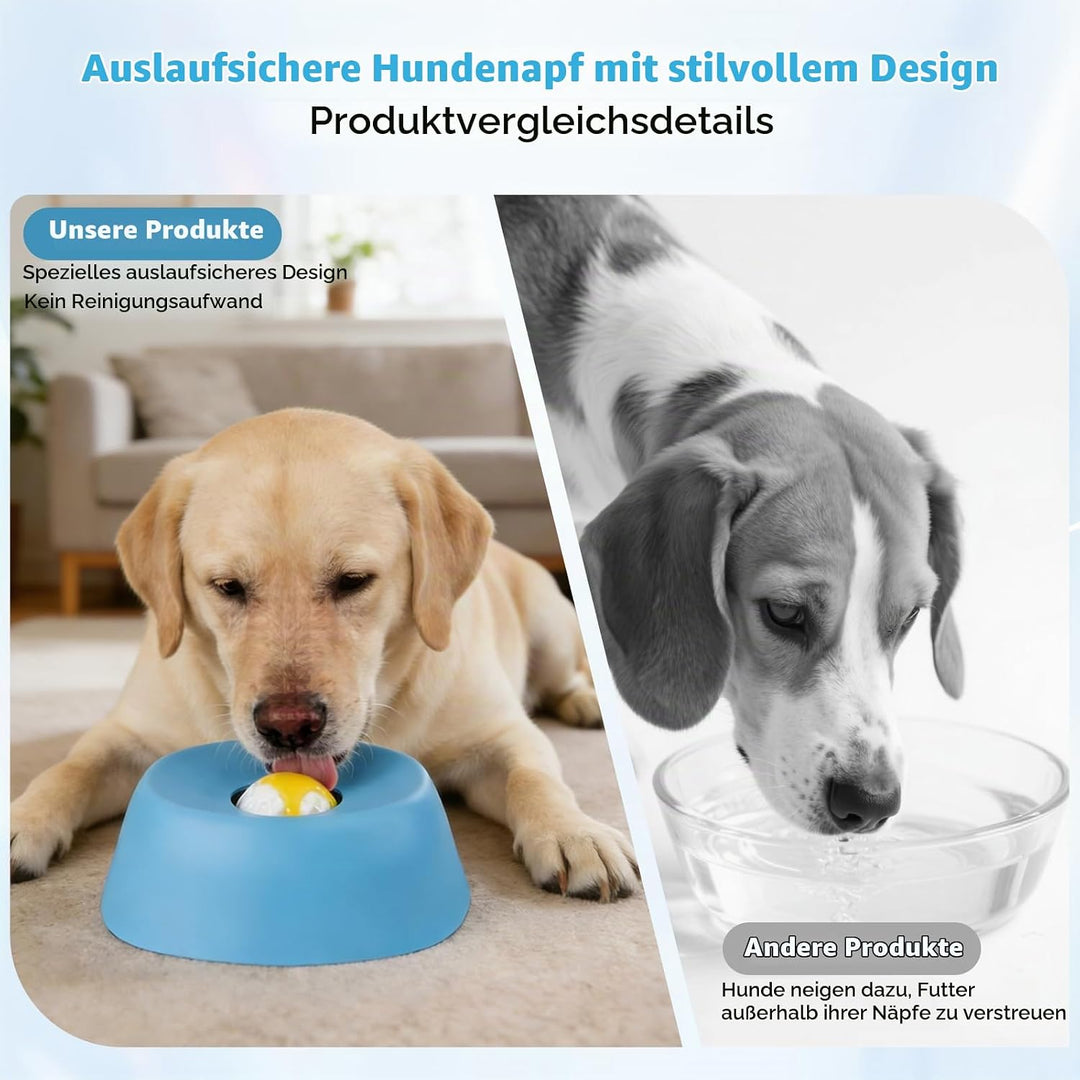 Dfydghb Schleckball Hunde, Beissfester Gummi Lick Bowl für Hunde Hundelickspielzeug, Nonrutsch Leckb