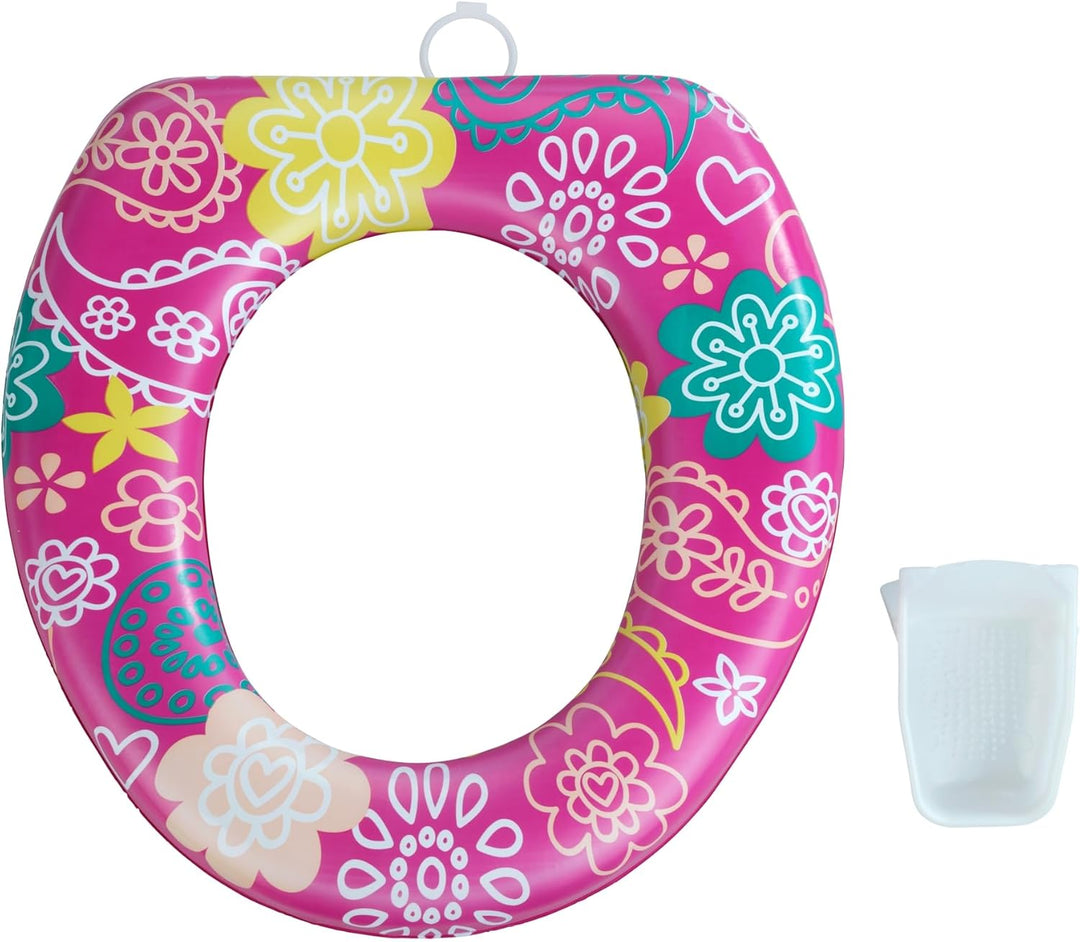 WENKO WC-Sitz Baby-Soft, Toilettenaufsatz für Kinder, gepolsterter und luftgefederter Ring zur Aufla