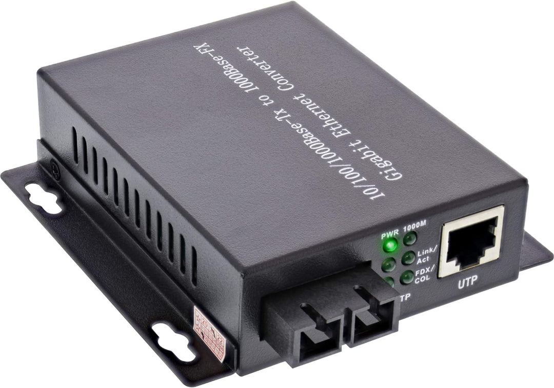 InLine® Netzwerk Media Konverter 10/100/1000Mb/s TP zu LWL (SC Duplex), MM, 550m