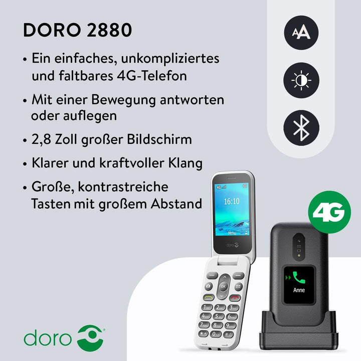 Doro 2880 SC BLACK/WHITE