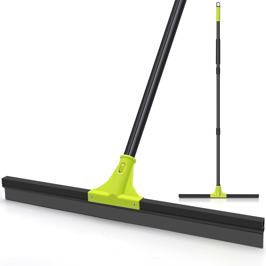 TidyBliss Wasserschieber Bodenabzieher 60 cm, Wasser Abzieher Boden mit Teleskopisc Stiel 158 cm, Wa