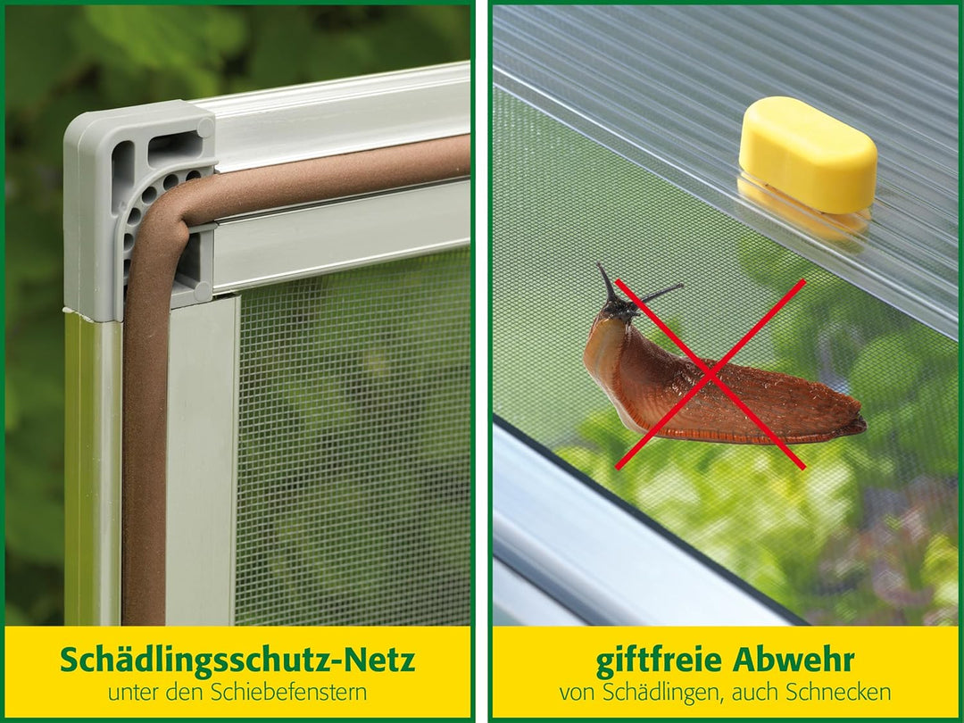 Juwel Frühbeet Biostar Protect 1000 (Gewächshaus mit Schädlingsnetz gegen Gemüsefliegen / Starkegen