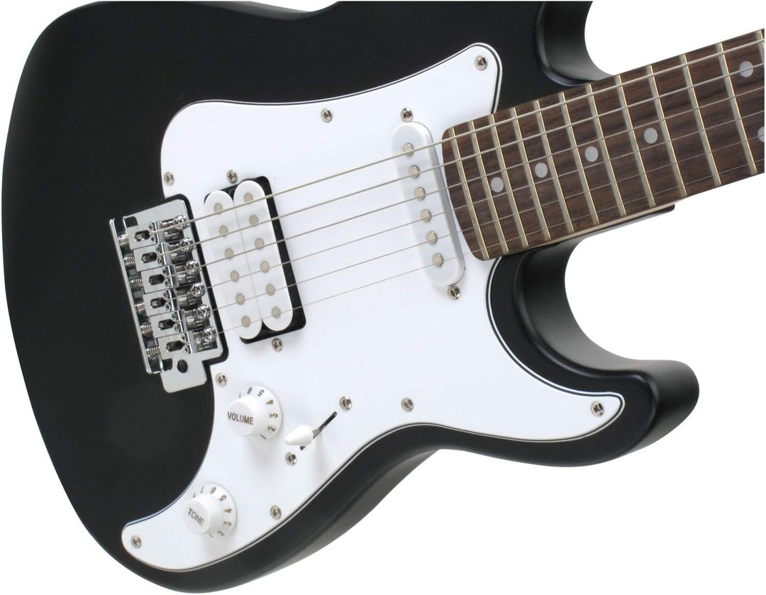 Rocktile Sphere Junior Black 3/4 E-Gitarre (weisses Schlagbrett, 1 Humbucker, 1 Single Coil, 22 Bünd