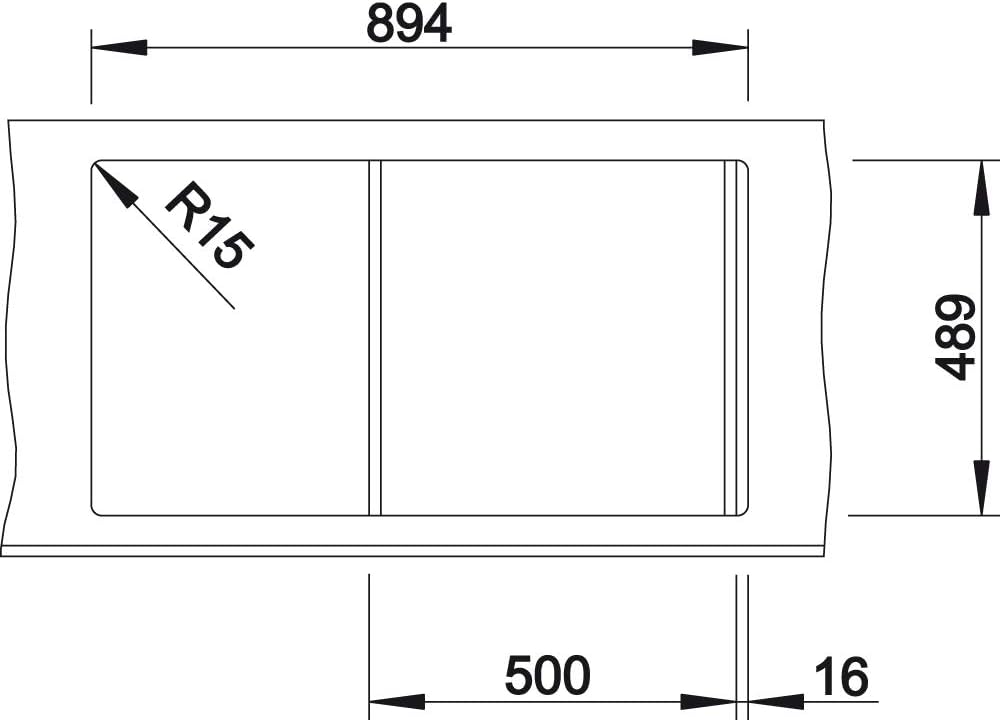 BLANCO AXIS III 45 S-IF | Edelstahl | Einbauart: Einbau von Oben & Flächenbündig | reversibel | mit