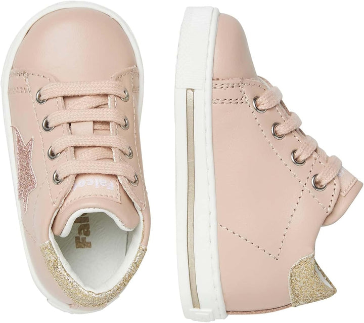 Falcotto Mädchen Sasha Krippenschuh 19 EU Platinum Puder, 19 EU Platinum Puder