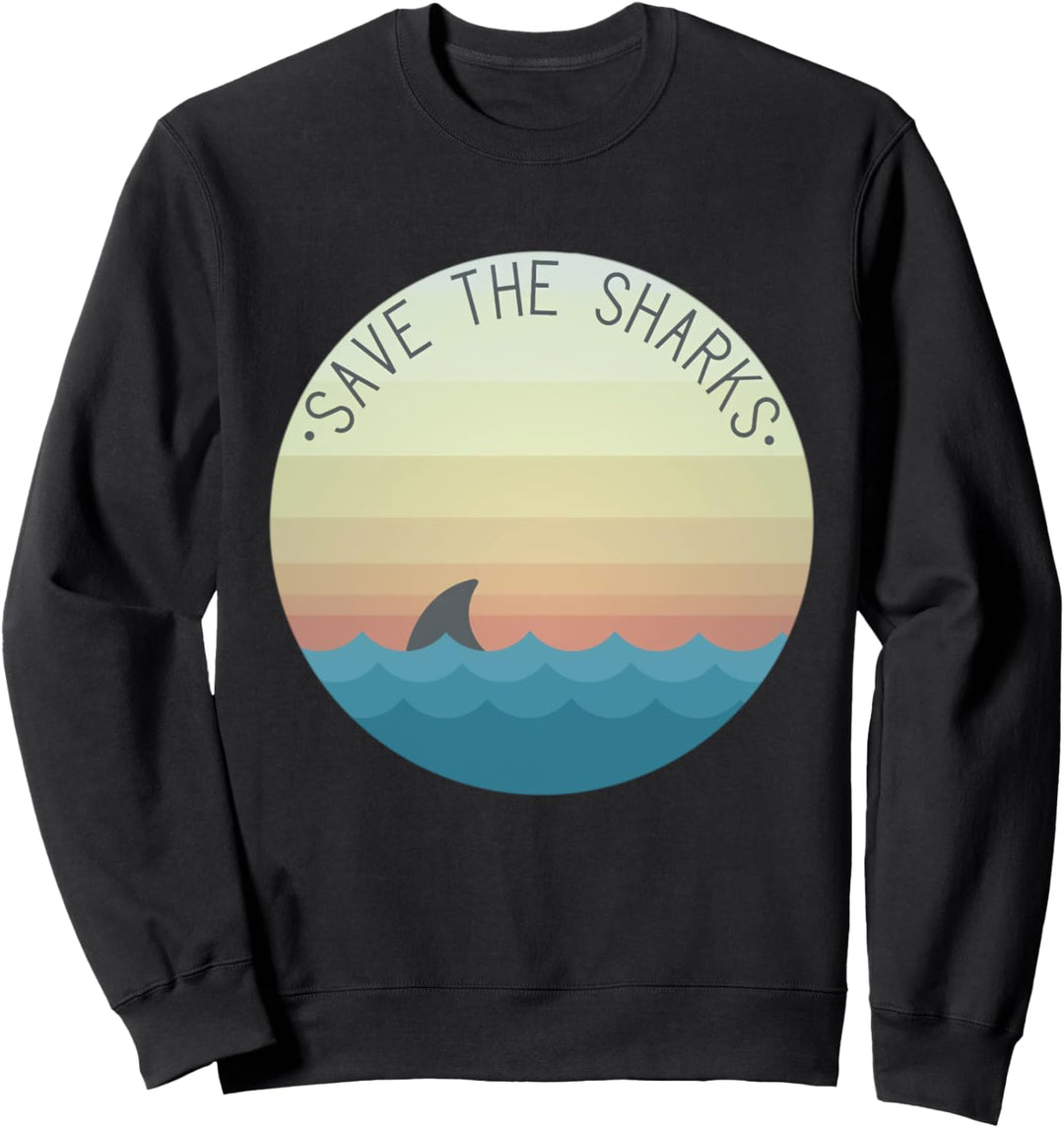 T-Shirt mit Aufschrift "Save The Sharks" Sweatshirt