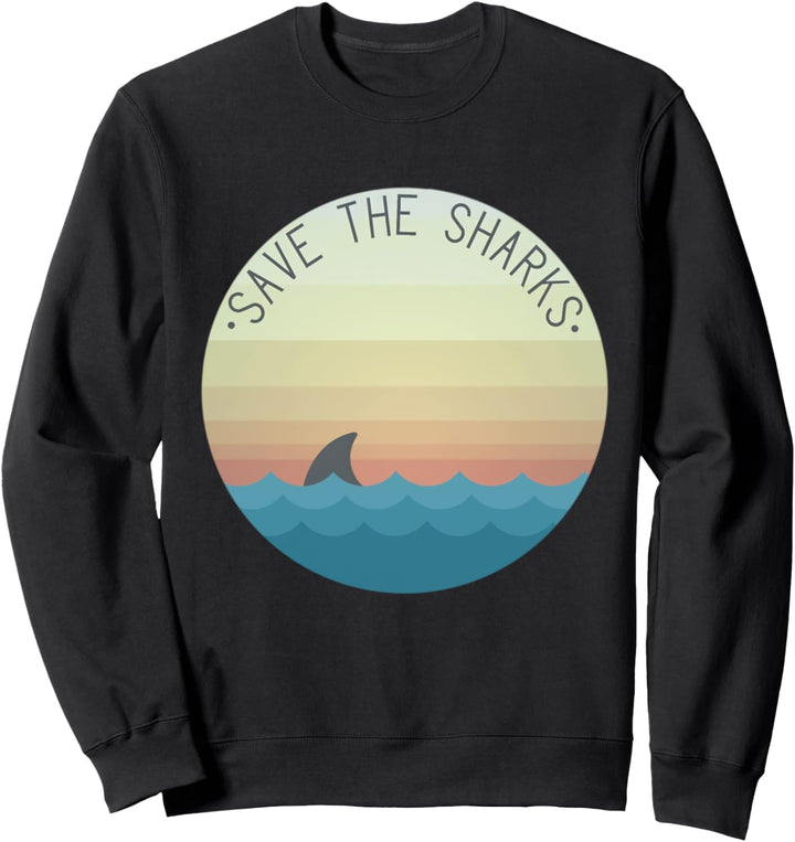 T-Shirt mit Aufschrift "Save The Sharks" Sweatshirt