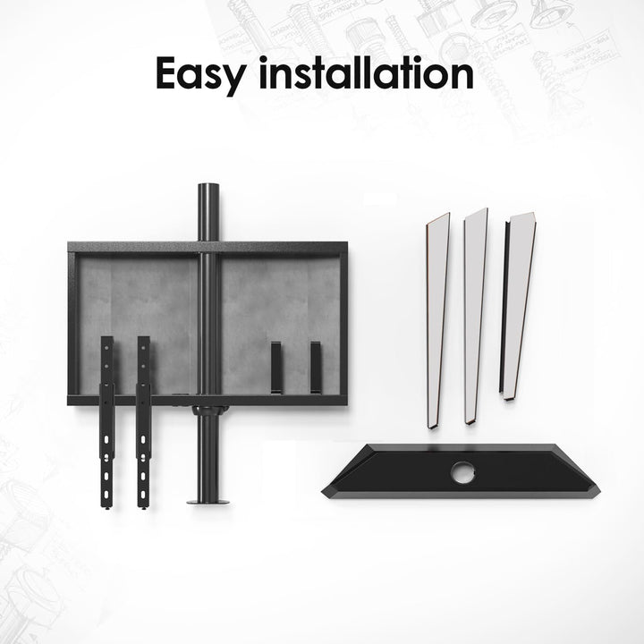 FITUEYES Design TV Ständer für 55 60 65 70 75 78 Zoll Fernseher TV Stand im Staffelei Design höhenve
