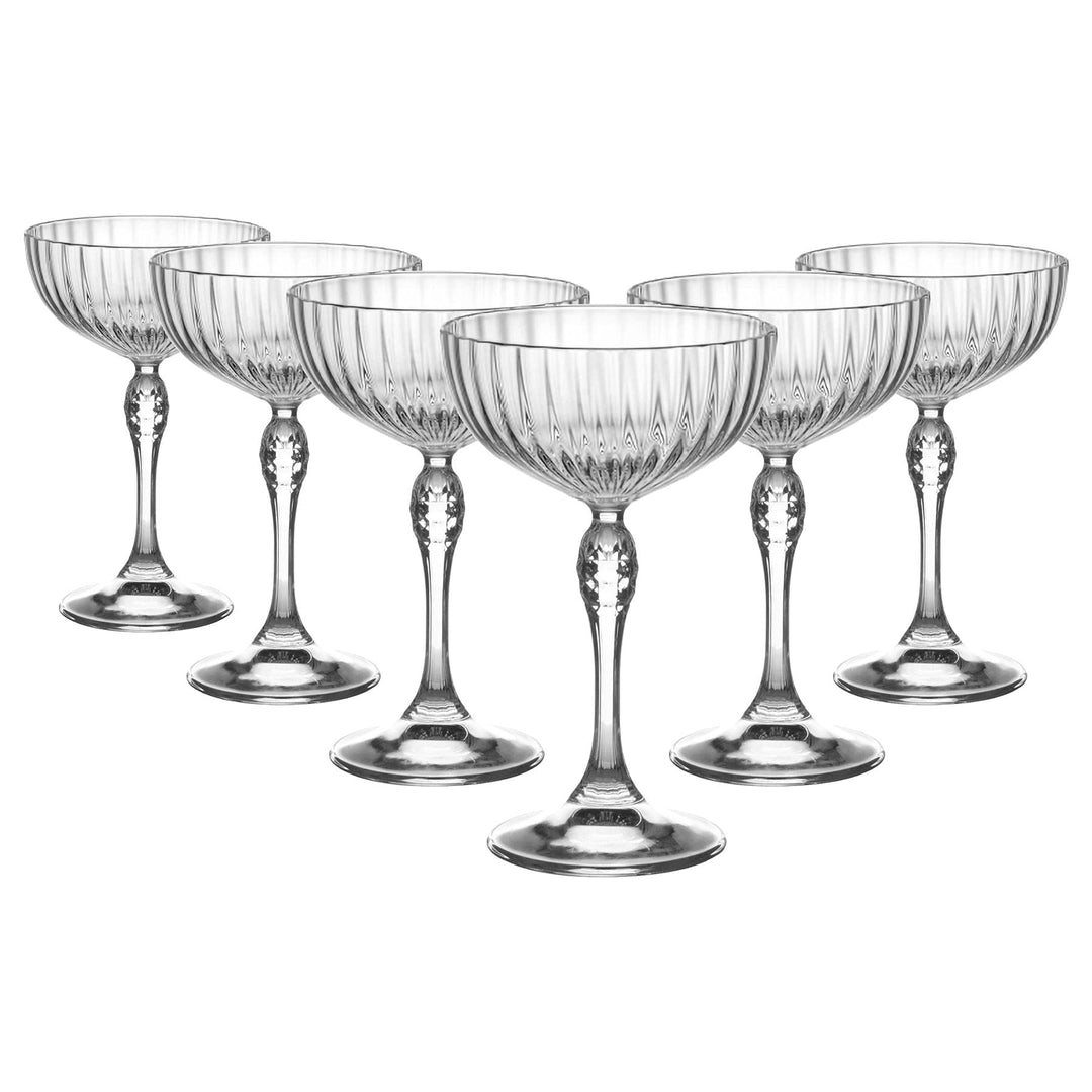 Bormioli 93124 Rocco Set aus 6 Schalen America'20 Cocktail, Glas, 23 cl