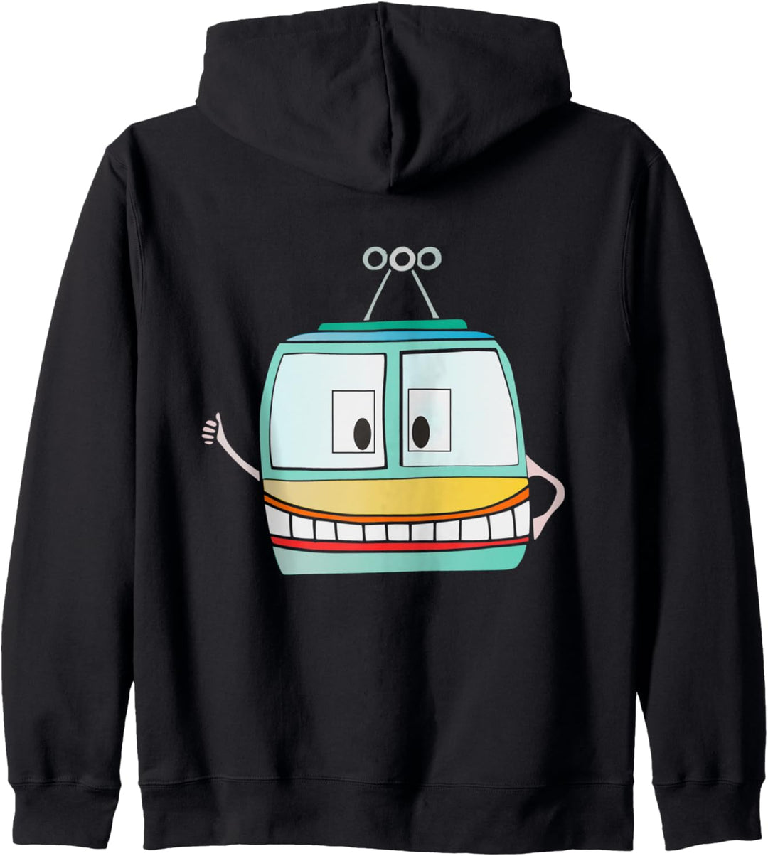 Bergbahn Seilbahn Gondel Kapuzenjacke