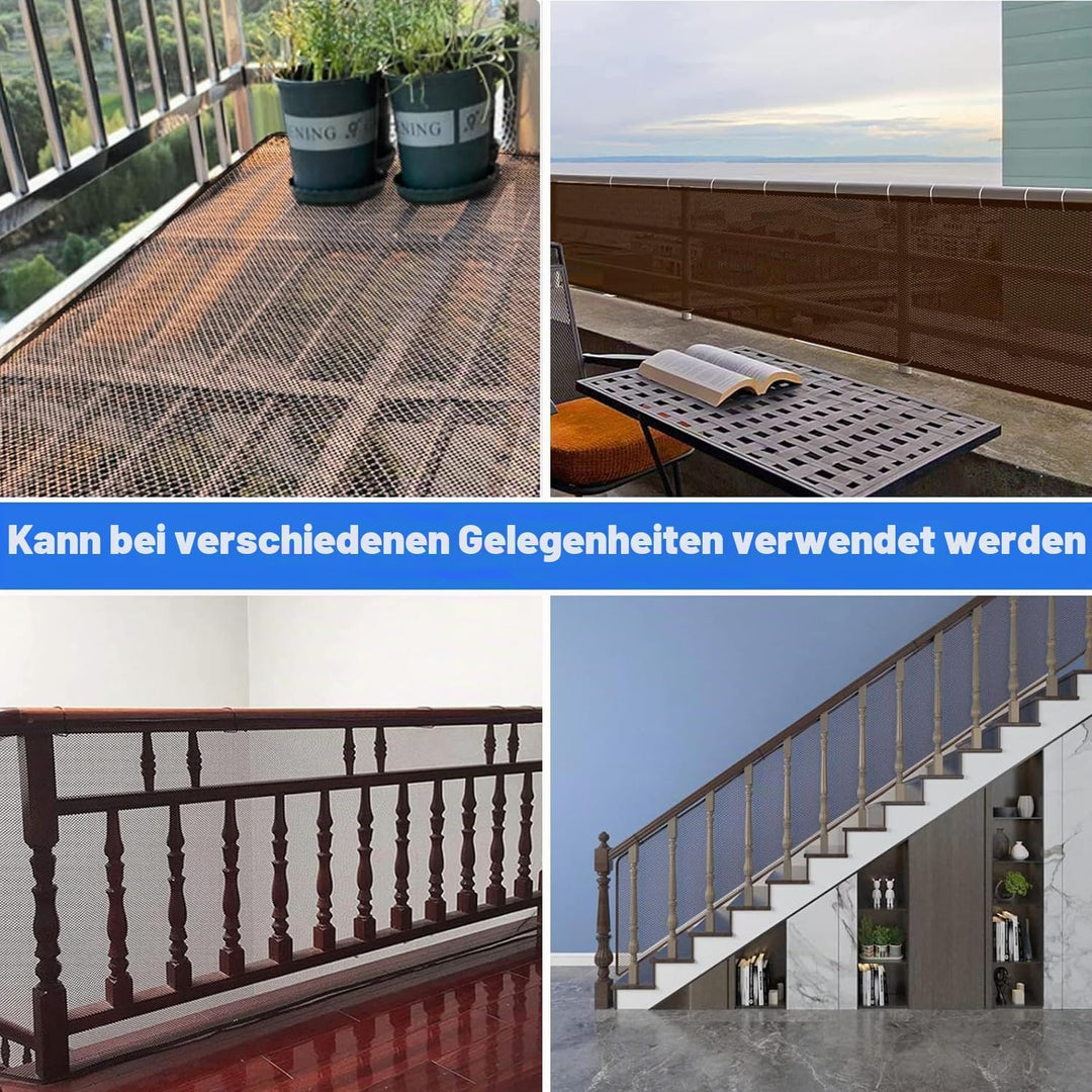 Kinder Sicherheitsnetz, Baby Balkon Geländer Treppenhaus Sicherheitsnetz, Erhöhtes Langlebiger Trepp