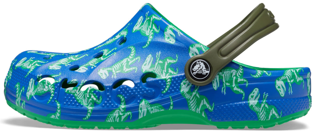 Crocs Unisex Kid's Baya Clog T 19/20 EU Blue Bolt Multi, 19/20 EU Blue Bolt Multi