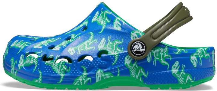Crocs Unisex Kid's Baya Clog T 19/20 EU Blue Bolt Multi, 19/20 EU Blue Bolt Multi