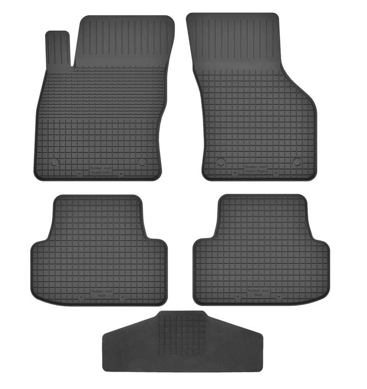 Fussmatten Vorne, Hinten + Tunnel für VW Touran MK2 2 II ab 2015 Gummi Gumimatten Vorne, Hinten, Tun