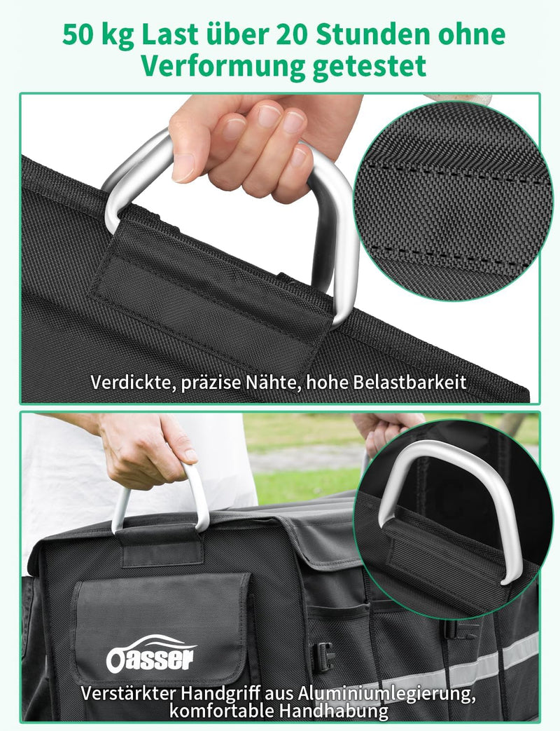 Oasser Kofferraumtasche Kofferraum Organizer mit Deckel Auto Kofferraum Organizer Autotasche Auto Ko