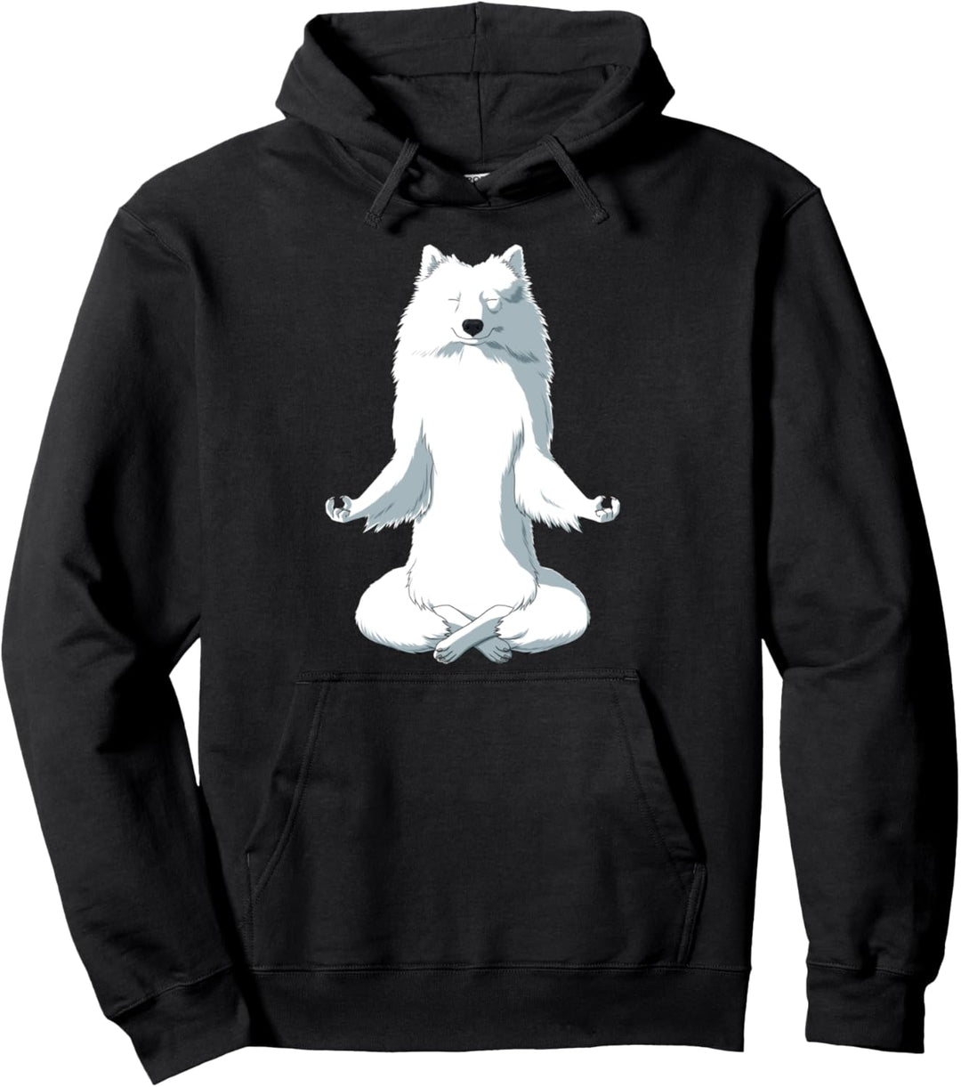 Yoga Hund Japan Spitz Pullover Hoodie