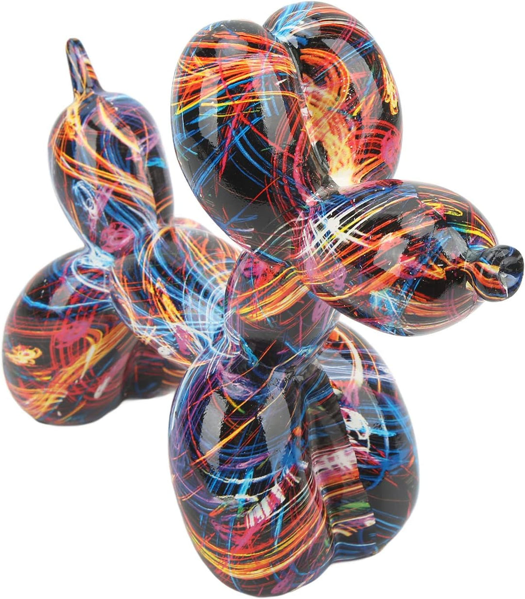 Teror Ballon-Hund-Skulptur, Ballon-Hund-Skulptur, handgefertigt, im nordischen Stil, Bunte Harz-Ball