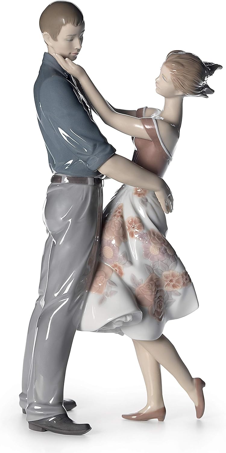 LLADRÓ Paar Figur Beglückende Begegnung. Paar. Porzellan.