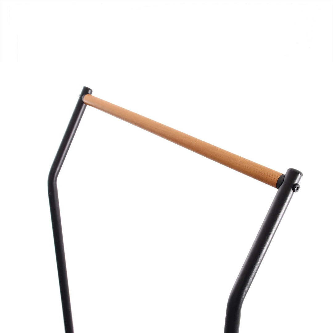 GERSO Ankleide Stummer Diener aus Bambus Holz und Metall 150cm 10kg Traglast Kleiderständer Leicht f