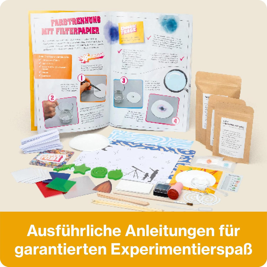 FRANZIS 67198 - CheXperiment Experimentierbox: 35 Experimente mit Checker Tobi. Ab 6 Jahren
