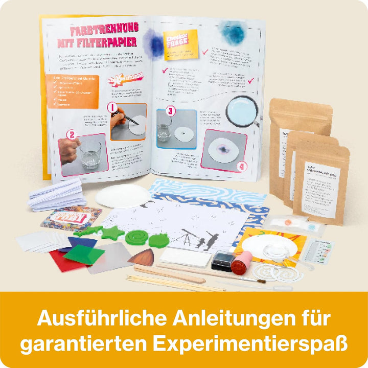 FRANZIS 67198 - CheXperiment Experimentierbox: 35 Experimente mit Checker Tobi. Ab 6 Jahren