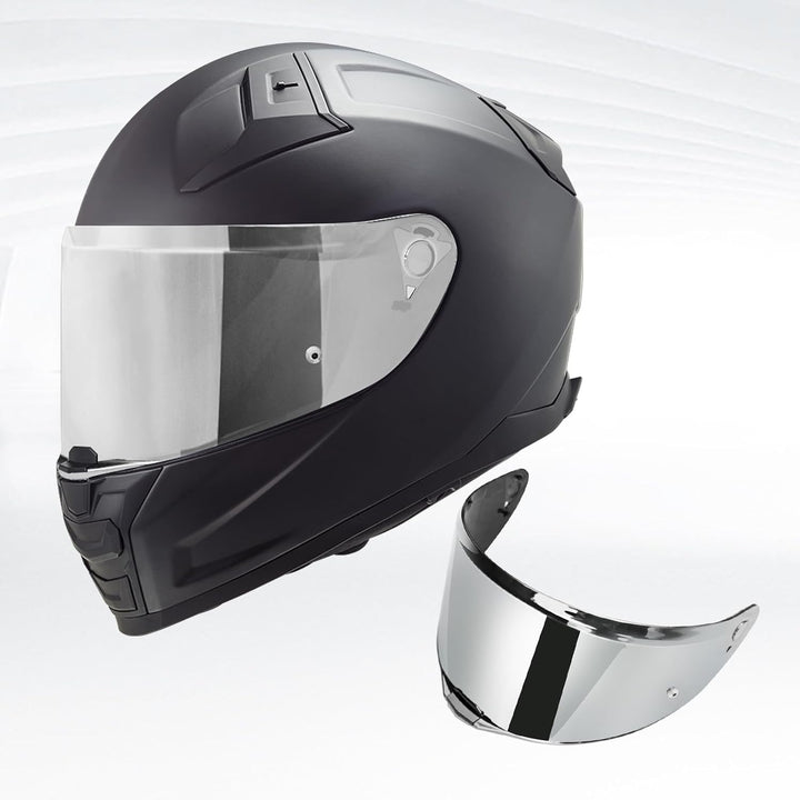 VCOROS Motorradhelm Visier,Helmvisier für LS2 FF811/vector 2/Citation II,Motorrad Windschutz Helm Ob