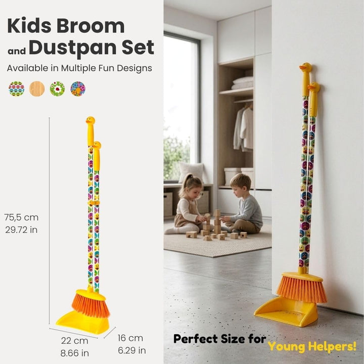 Vigar - Kids | Kehrset mit Besen und Kehrschaufel für Kinder Ducks